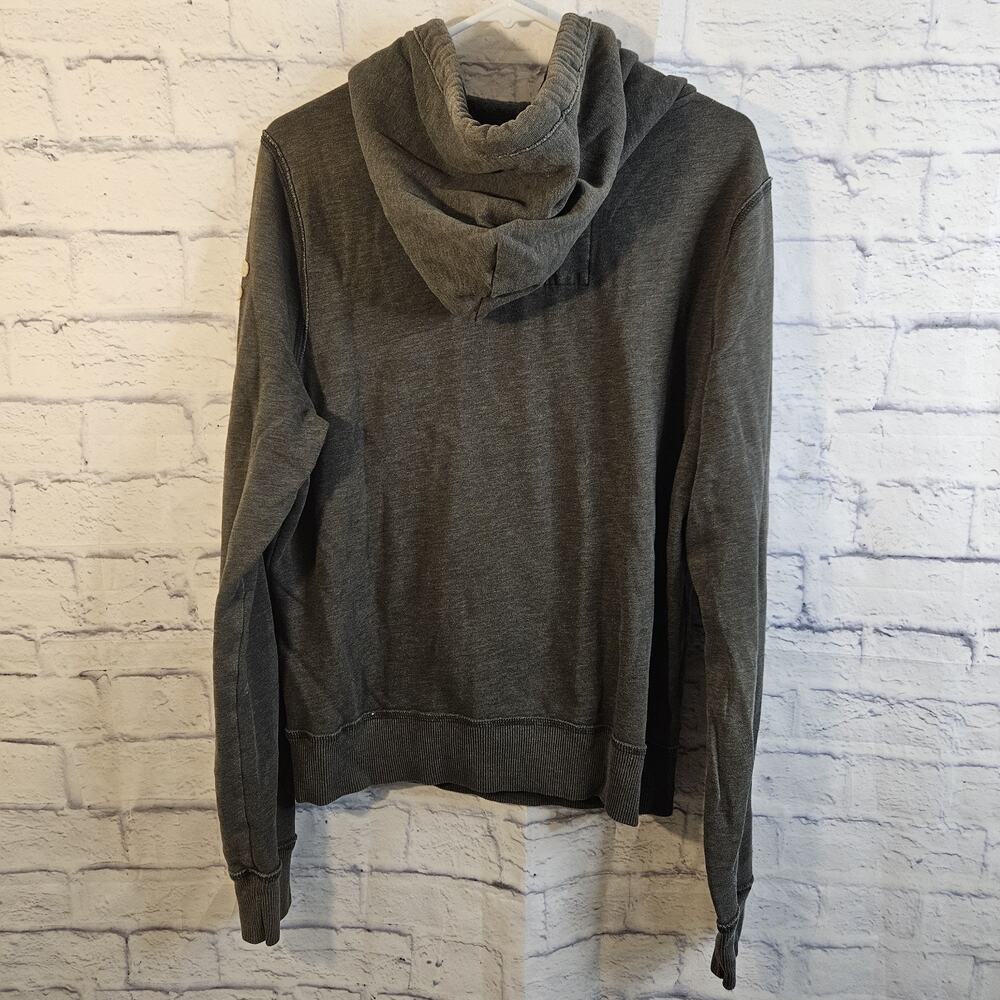 Hollister Hoodie L Large - Vintage Dark Green/Gray - Picture 3 of 5